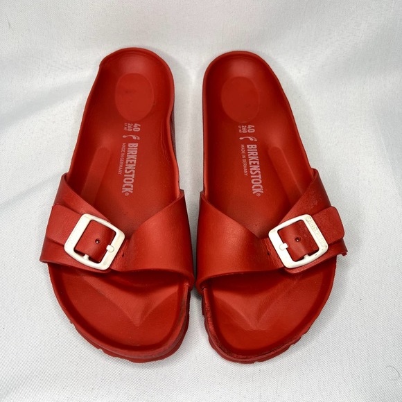 Birkenstock Shoes - Birkenstock Madrid Eva Red One Buckle Sandals Size 40 9.5